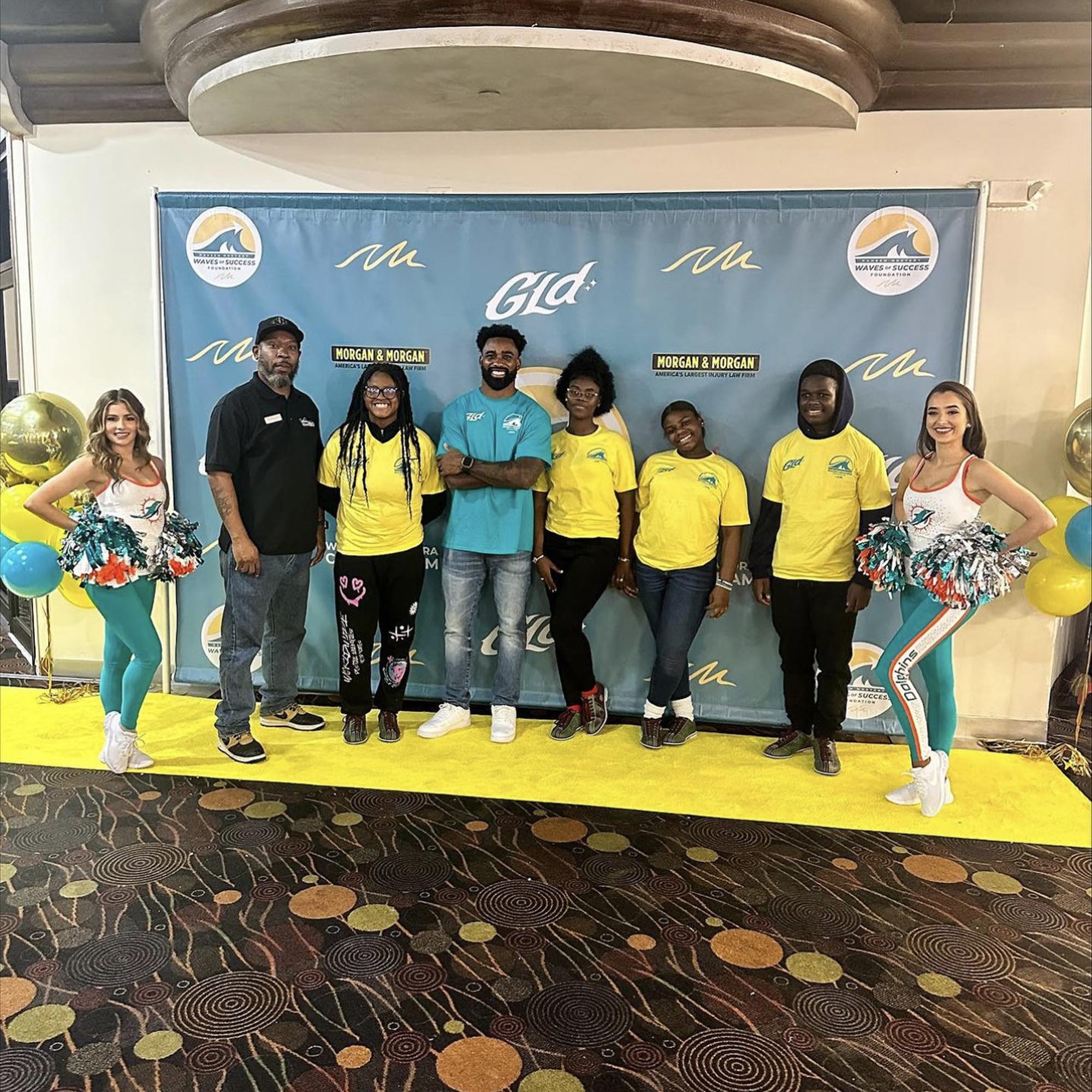 OYC crew at the Celebrity Bowling Night at Sparez bowling alley