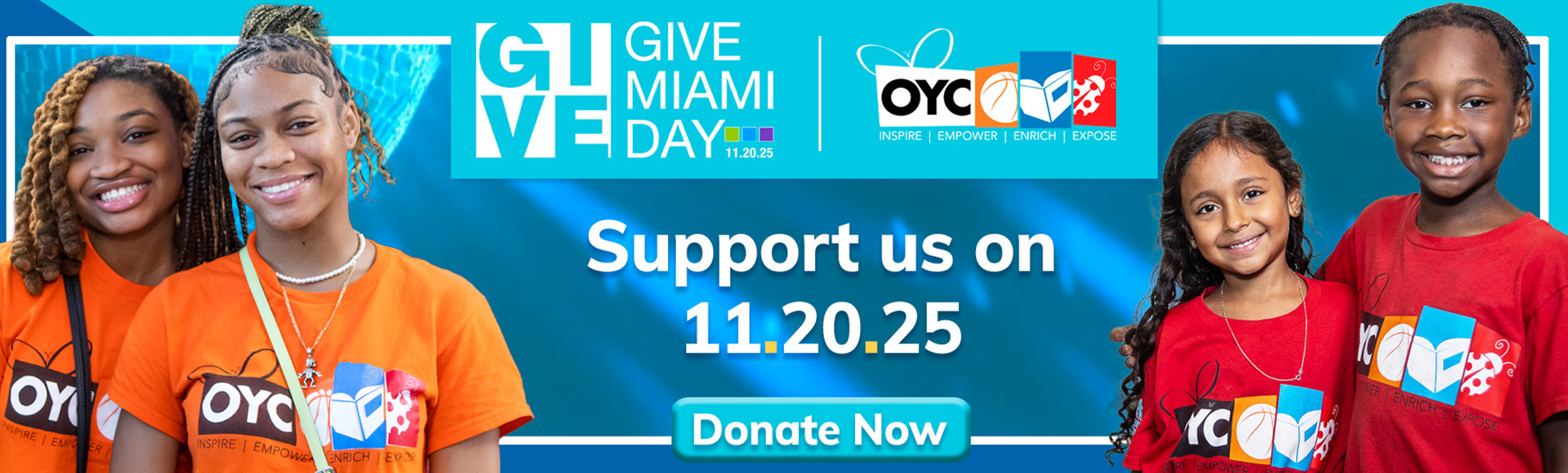 Give Miami Day 2025. Click or Tap to Donate