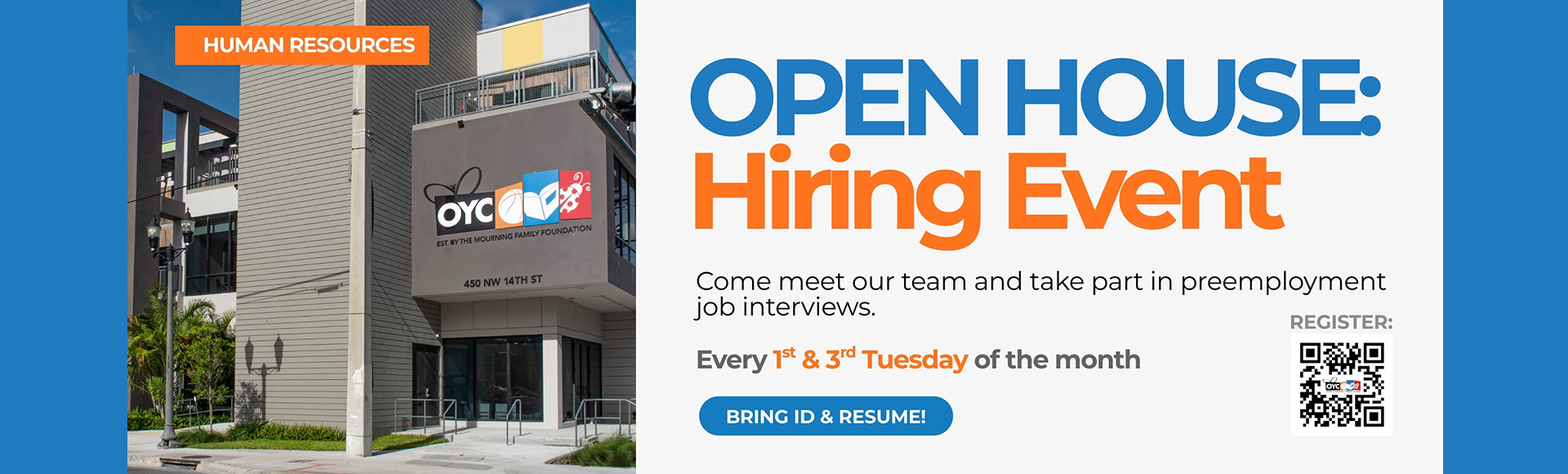Open House Hiring Event. Every first and third Tuesday of the month. Click to register