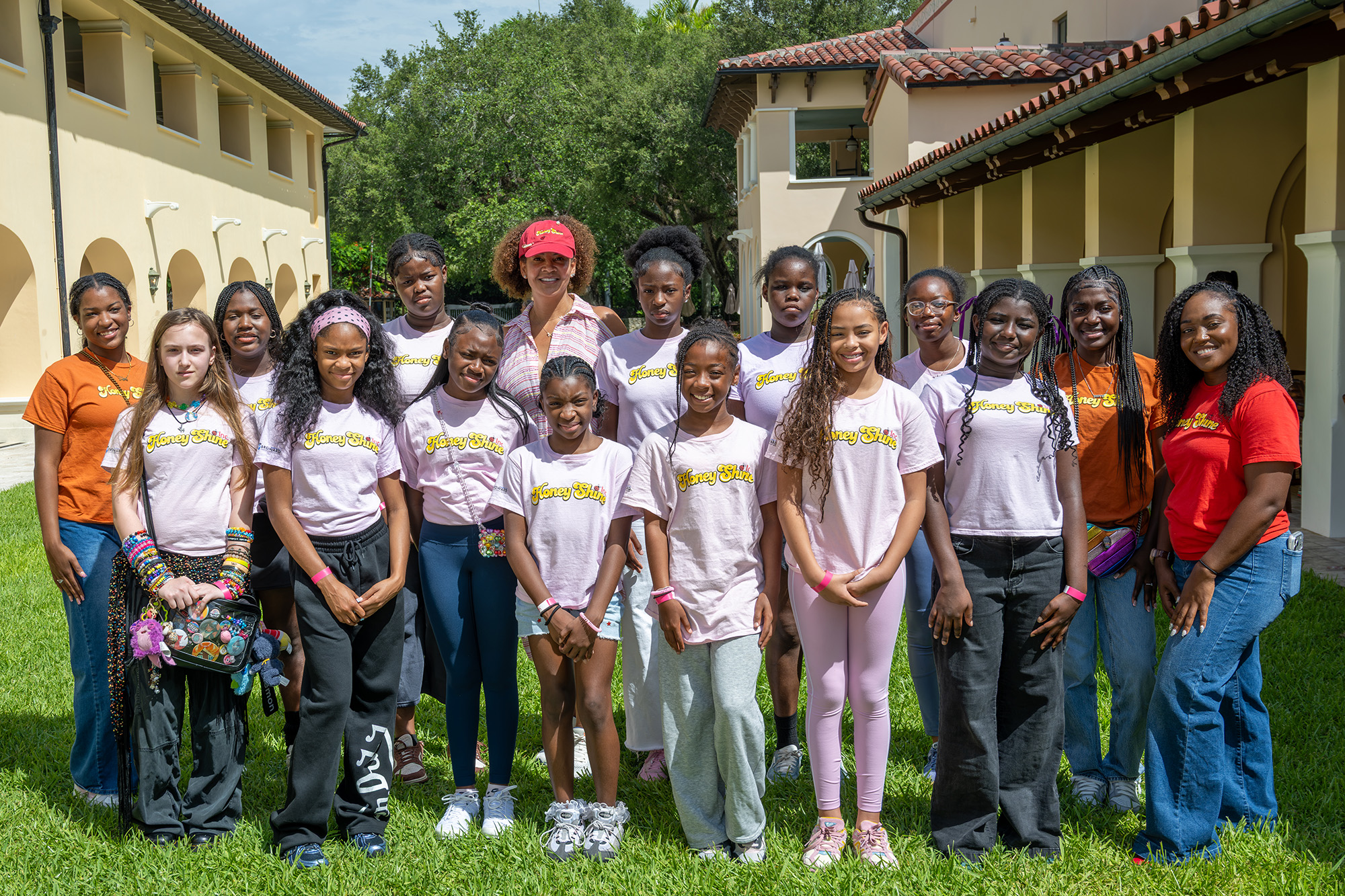 Tracy Wilson Mourning and a group of girls