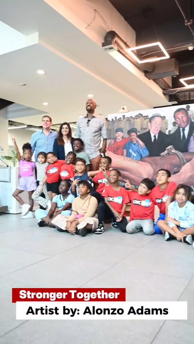 A powerful moment of art, history, and unity. 🖼️✨
We proudly unveiled Stronger Together, a commissioned piece that honors the shared history and enduring solidarity between the Black and Jewish communities.
Deepest thanks to David Storch for commissioning this meaningful work and to artist Alonzo Adams for bringing it to life with such depth and purpose.
We also thank Board Member Elise Scheck Bonwitt, Esq. for guiding our youth through an impactful activity that explored the importance of allyship, connection, and understanding.
#OYCMiami #StrongerTogether
