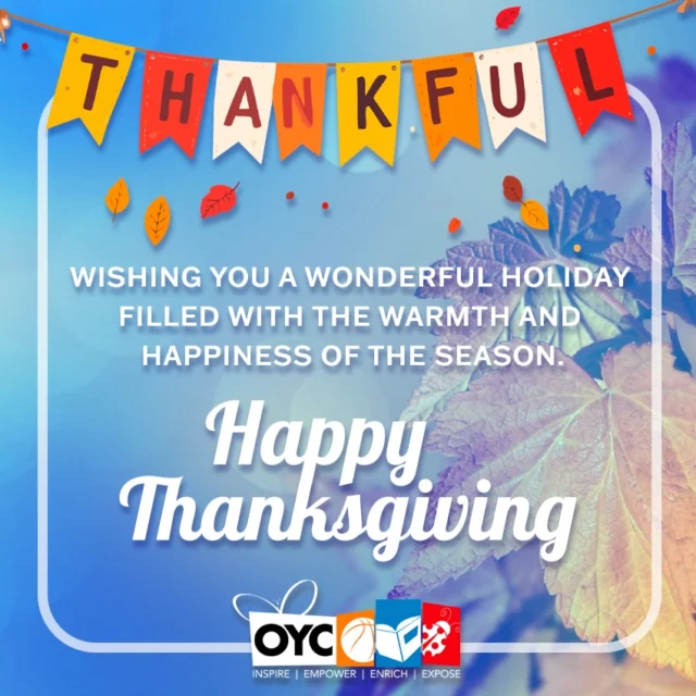Thankful for our incredible students and families, our dedicated staff and volunteers, and every partner, donor, and friend who makes our mission possible. Your belief in @oycmiami helps us uplift, inspire, and empower.

Today and every day we are thankful !💙🦃

#HappyThanksgiving