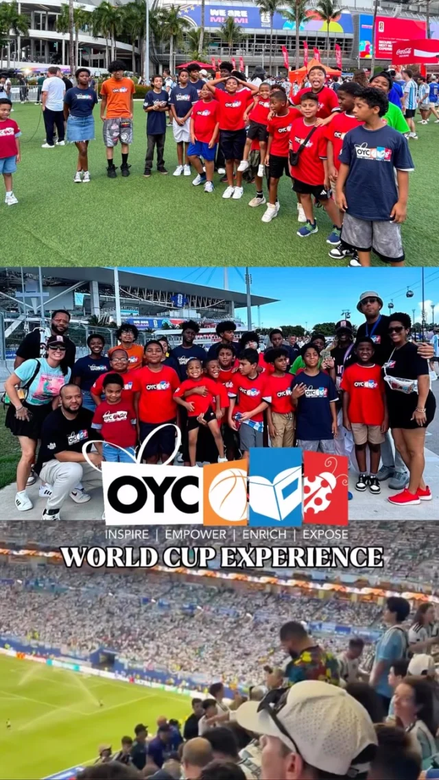 ⚽ There is nothing like the excitement of experiencing FIFA live!

OYC Miami students had the incredible opportunity to witness one of the world’s biggest sporting events, creating memories they will never forget. From the energy of the crowd to the excitement on the pitch, this experience brought the game to life in an unforgettable way.

At OYC Miami, our Enrichment and Exposure pillar is about opening doors to opportunities that inspire, broaden perspectives, and introduce youth to experiences beyond the classroom. Whether through sports, arts, education, or culture, every experience helps build confidence, spark new interests, and expand what is possible.

Learn more about Summer at OYC Miami by visiting our website. Explore the many ways you can connect with us, from scheduling a tour and volunteering to supporting our programs. There are so many ways to summer with us. 💙

#OYCMiami #FIFA #EnrichmentAndExposure #SummerAtOYC #YouthDevelopment Opportunity